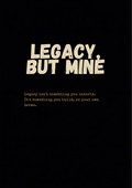 Legacy But Mine oversized hoodie - cursive design - Hope Monroe lyric merch