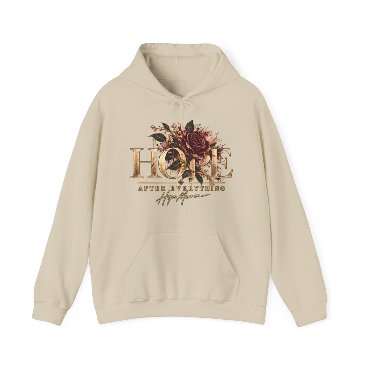 Not Broken. Just Real. — Floral Hoodie