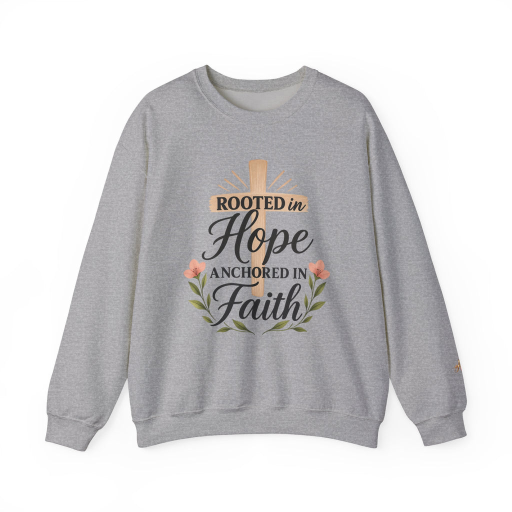 Rooted in Hope — Anchored in Faith Crewneck