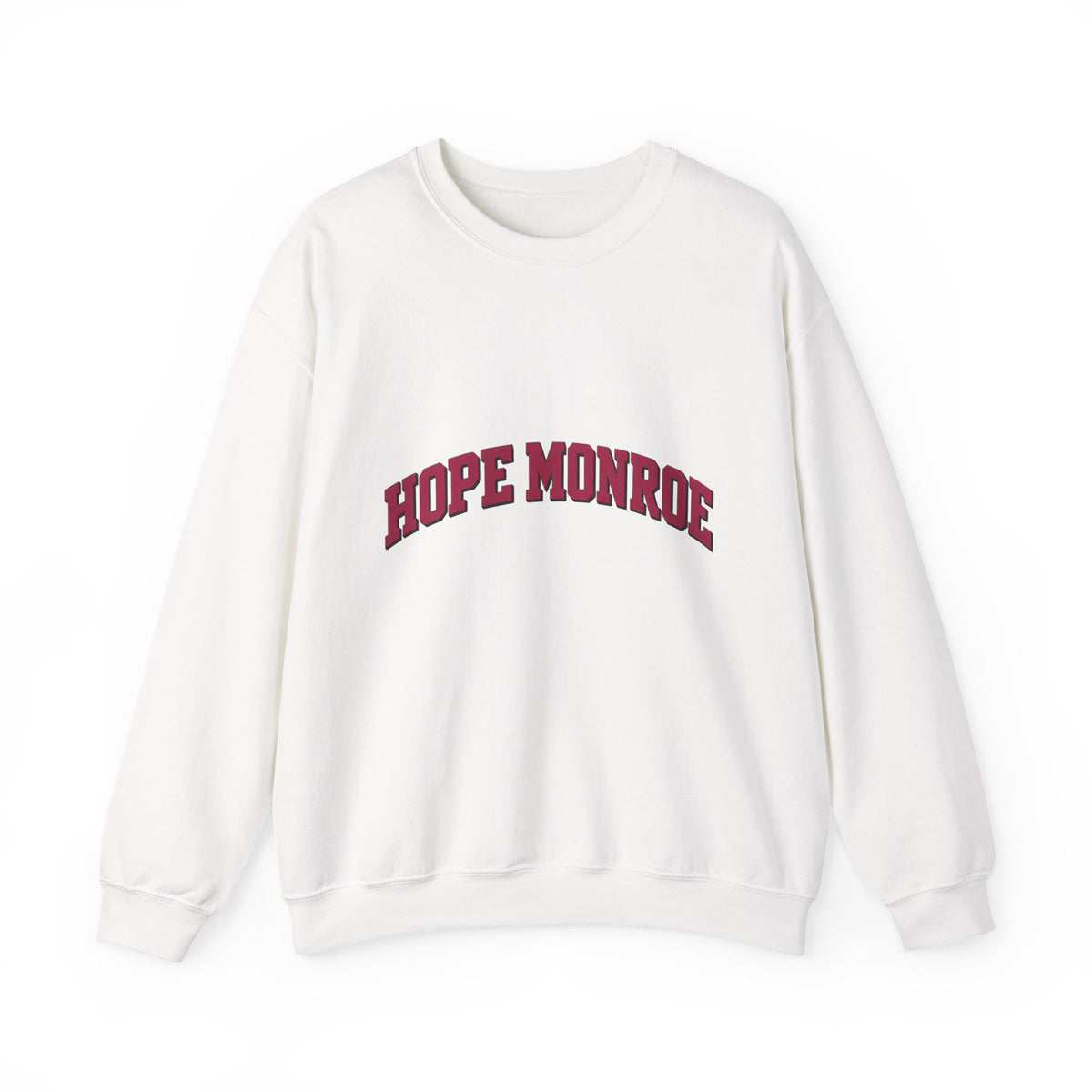 Hope Monroe Crewneck Sweatshirt — Vintage Collegiate Arc Logo
