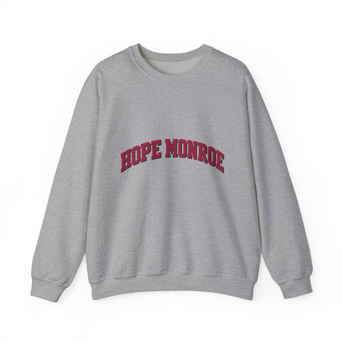 Hope Monroe Crewneck Sweatshirt — Vintage Collegiate Arc Logo
