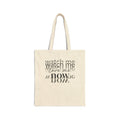 Now Phrase Canvas Tote Bag — Minimal Typographic 'Watch Me Now' Tote