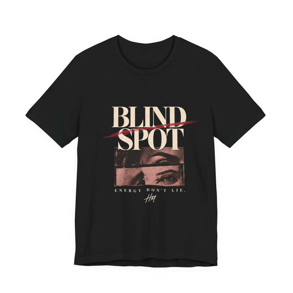 Blind Spot Graphic Tee – Vintage Eye Photo Streetwear T‑Shirt