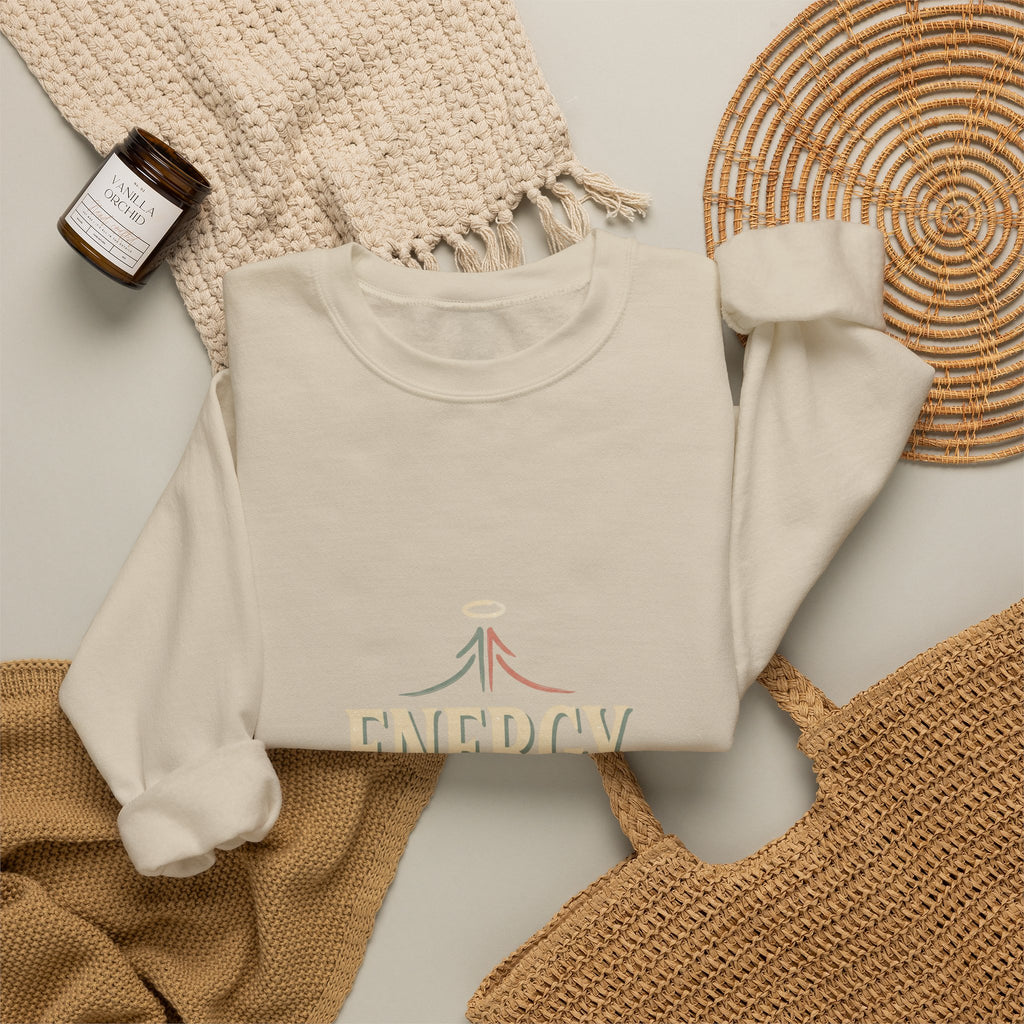 Energy Don't Lie Crewneck Sweatshirt — Inspirational Spiritual Graphic Sweatshirt