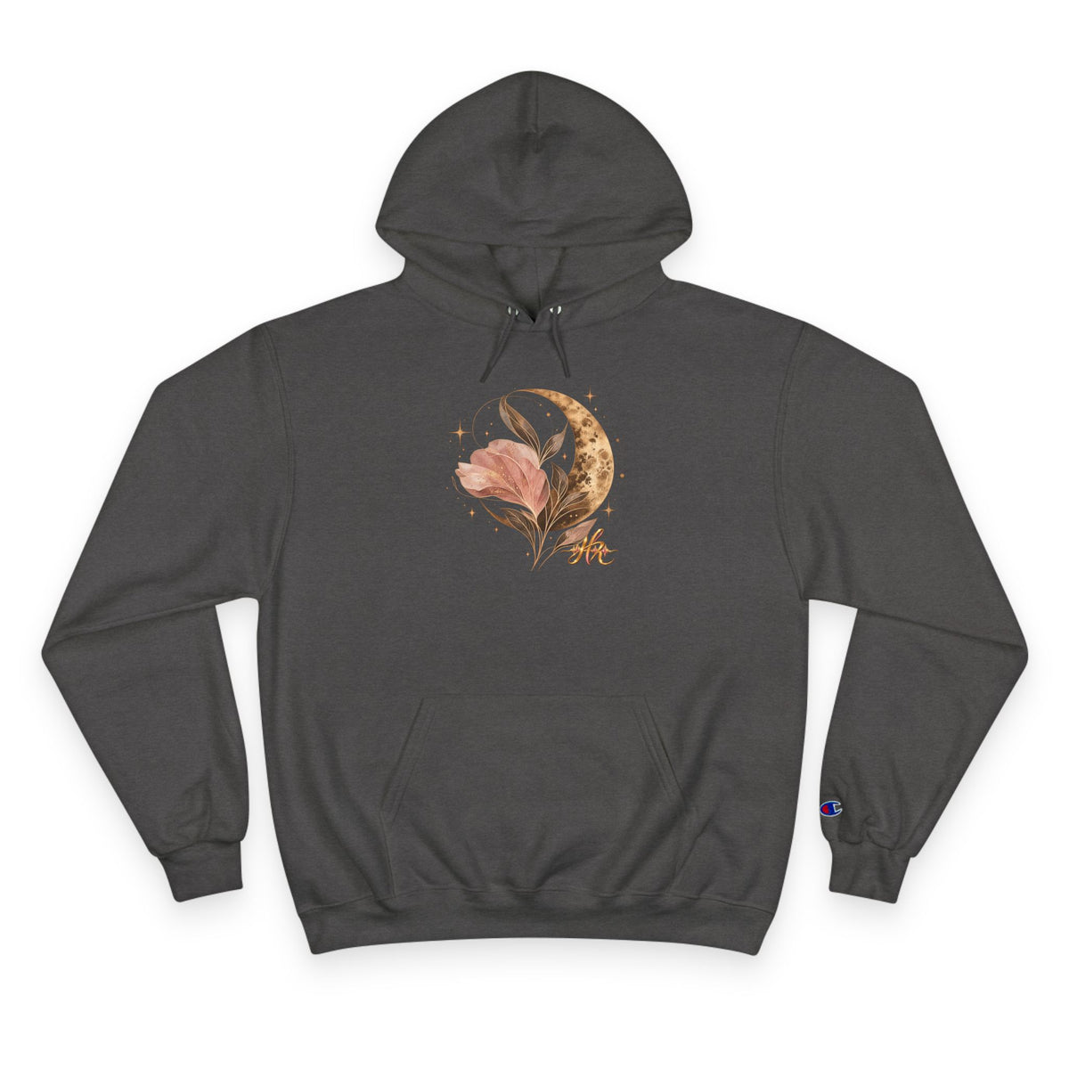 Floral Crescent Moon Hoodie — Hope Monroe Graphic Sweatshirt
