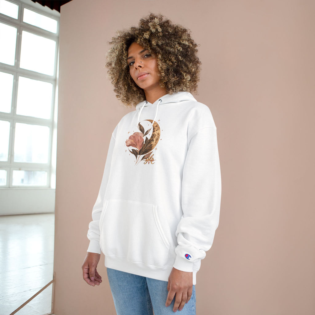 Floral Crescent Moon Hoodie — Hope Monroe Graphic Sweatshirt
