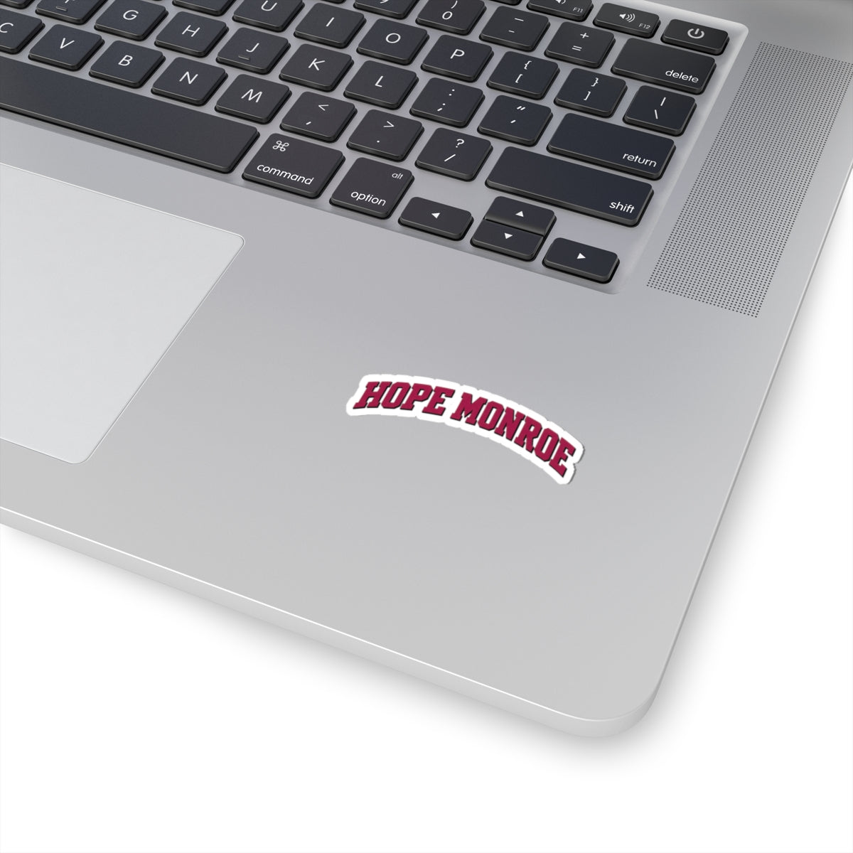 Hope Monroe Arch Sticker — Dark Pink & Black Kiss-Cut Vinyl Sticker