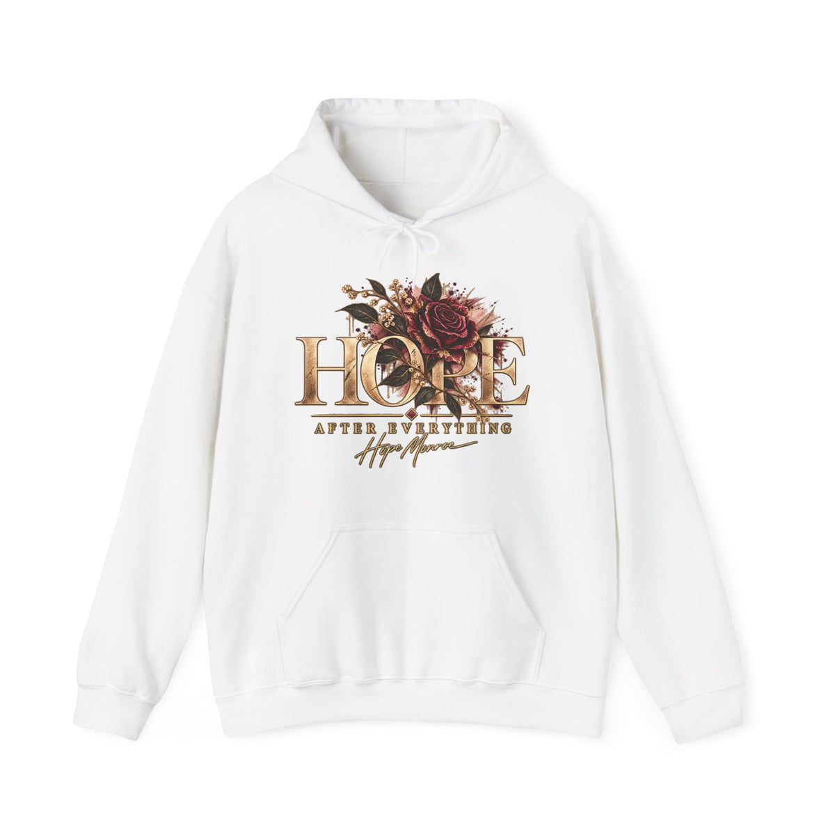 Not Broken. Just Real. — Floral Hoodie