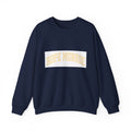 Hope Monroe Crewneck Sweatshirt — Soft White Vintage College Logo
