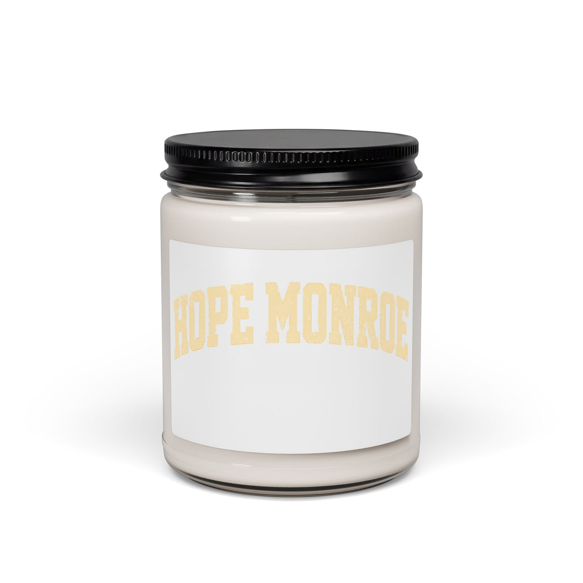 Hope Monroe Scented Soy Candle — 9oz Aromatherapy Candle with Subtle Vanilla (Decorative Jar)