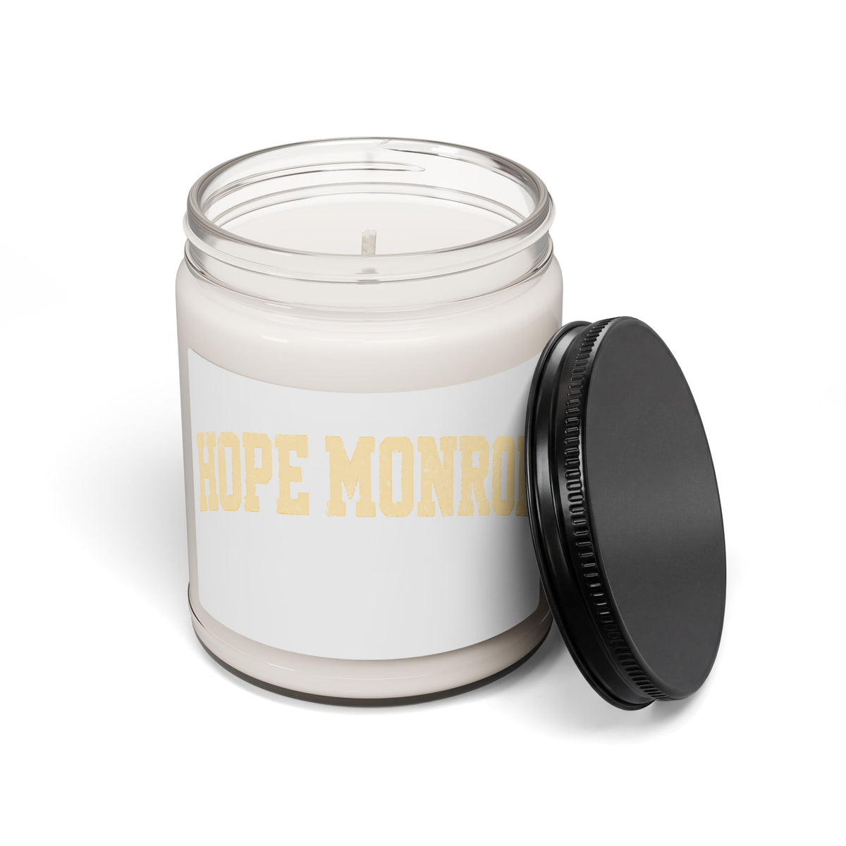 Hope Monroe Scented Soy Candle — 9oz Aromatherapy Candle with Subtle Vanilla (Decorative Jar)