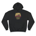 Energy Don't Lie Champion Hoodie — Retro Boombox Streetwear