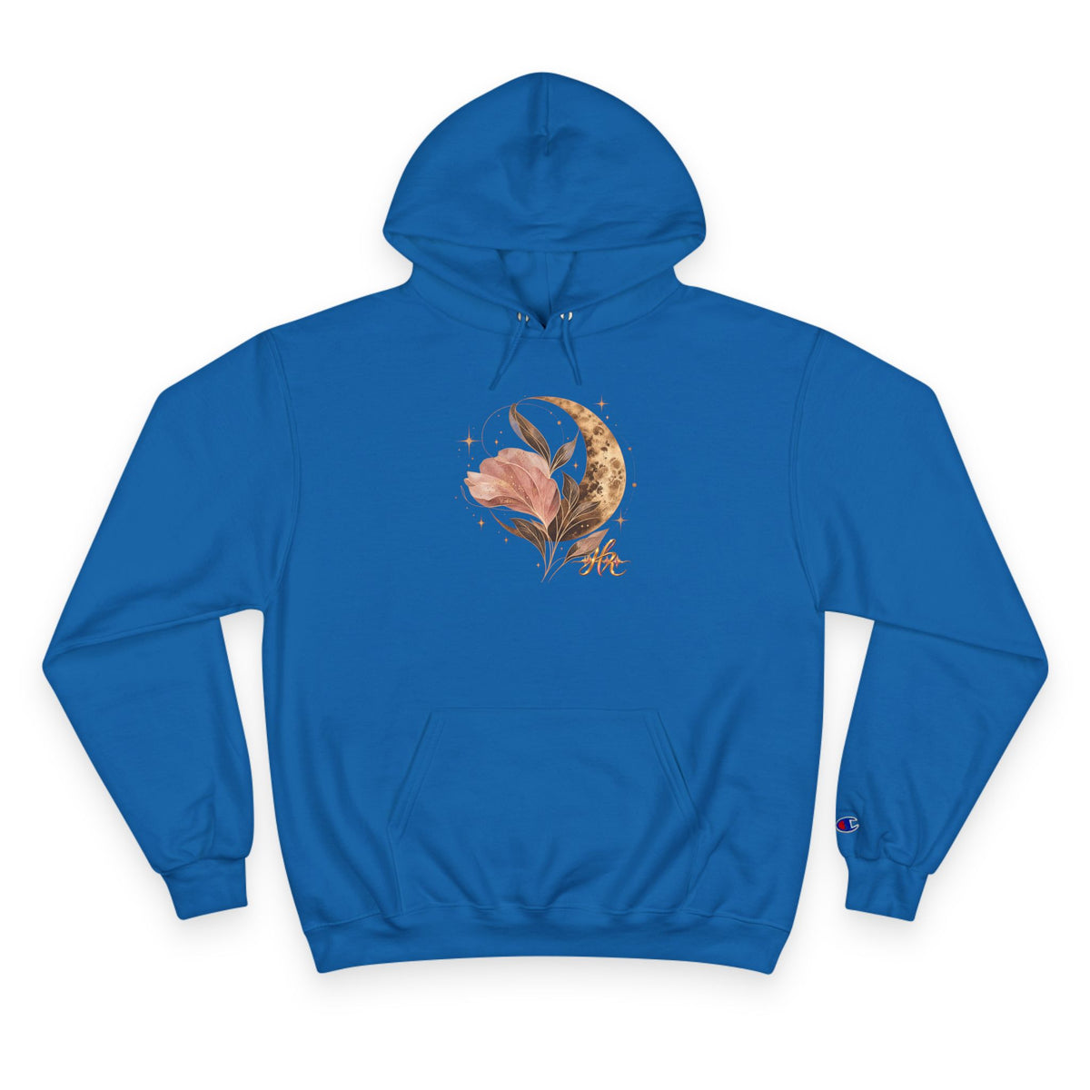 Floral Crescent Moon Hoodie — Hope Monroe Graphic Sweatshirt