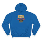 Energy Don't Lie Champion Hoodie — Retro Boombox Streetwear