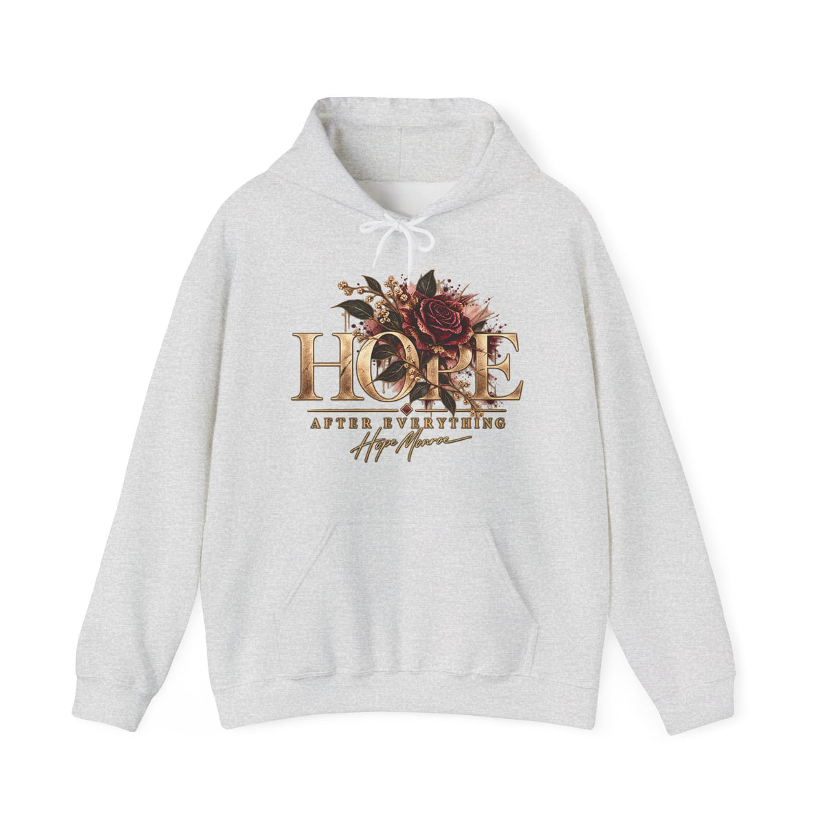 Not Broken. Just Real. — Floral Hoodie