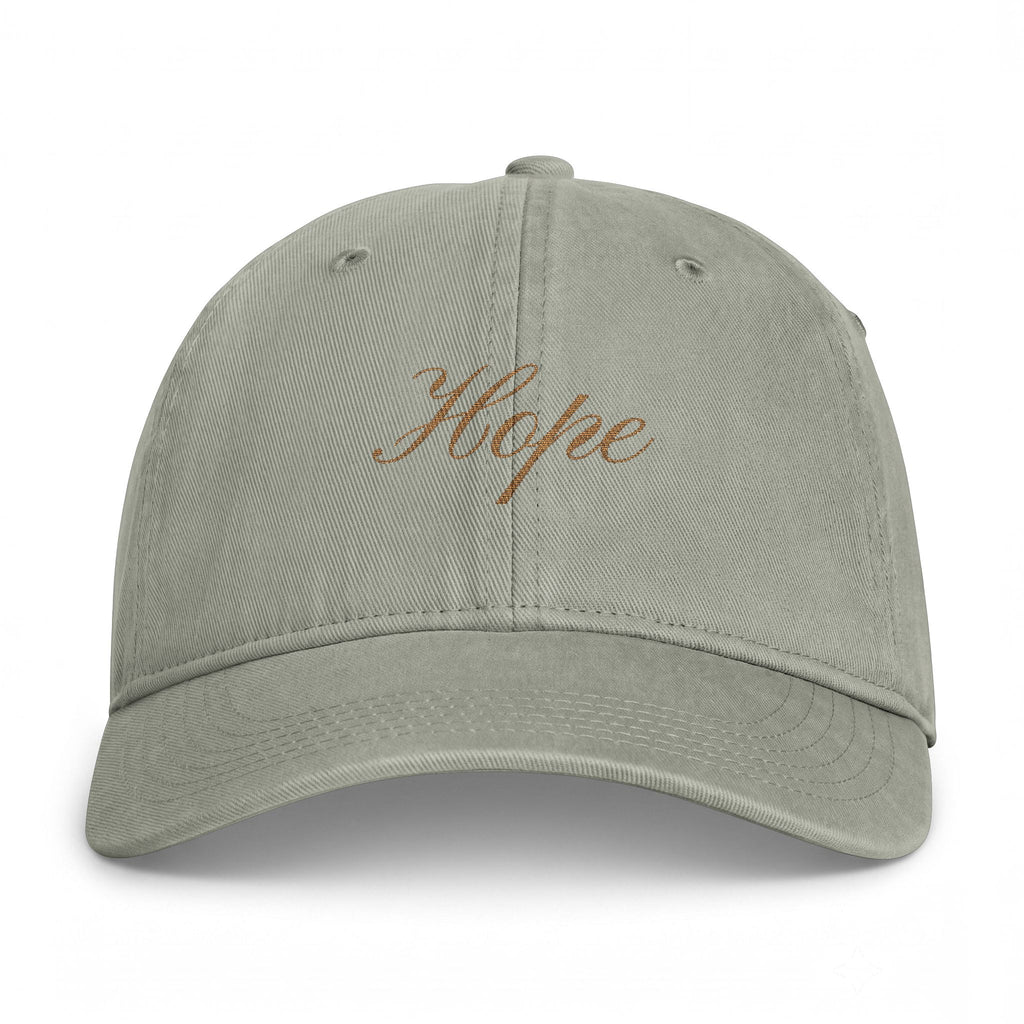 Hope Embroidered Cap — Coastal Washed Baseball Hat