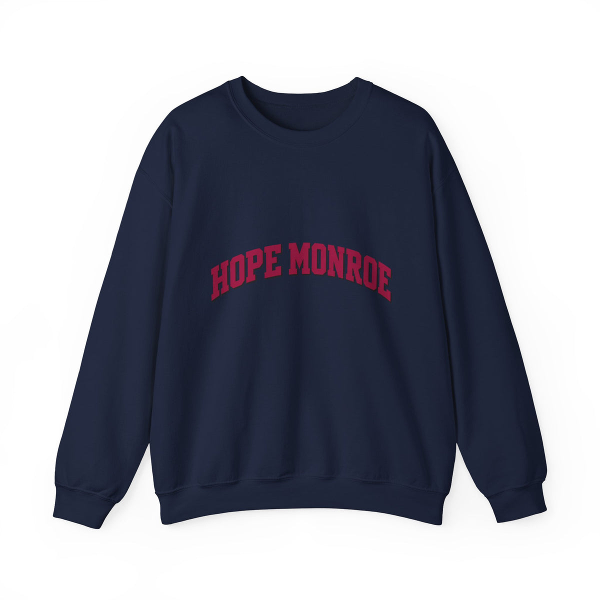 Hope Monroe Crewneck Sweatshirt — Vintage Collegiate Arc Logo