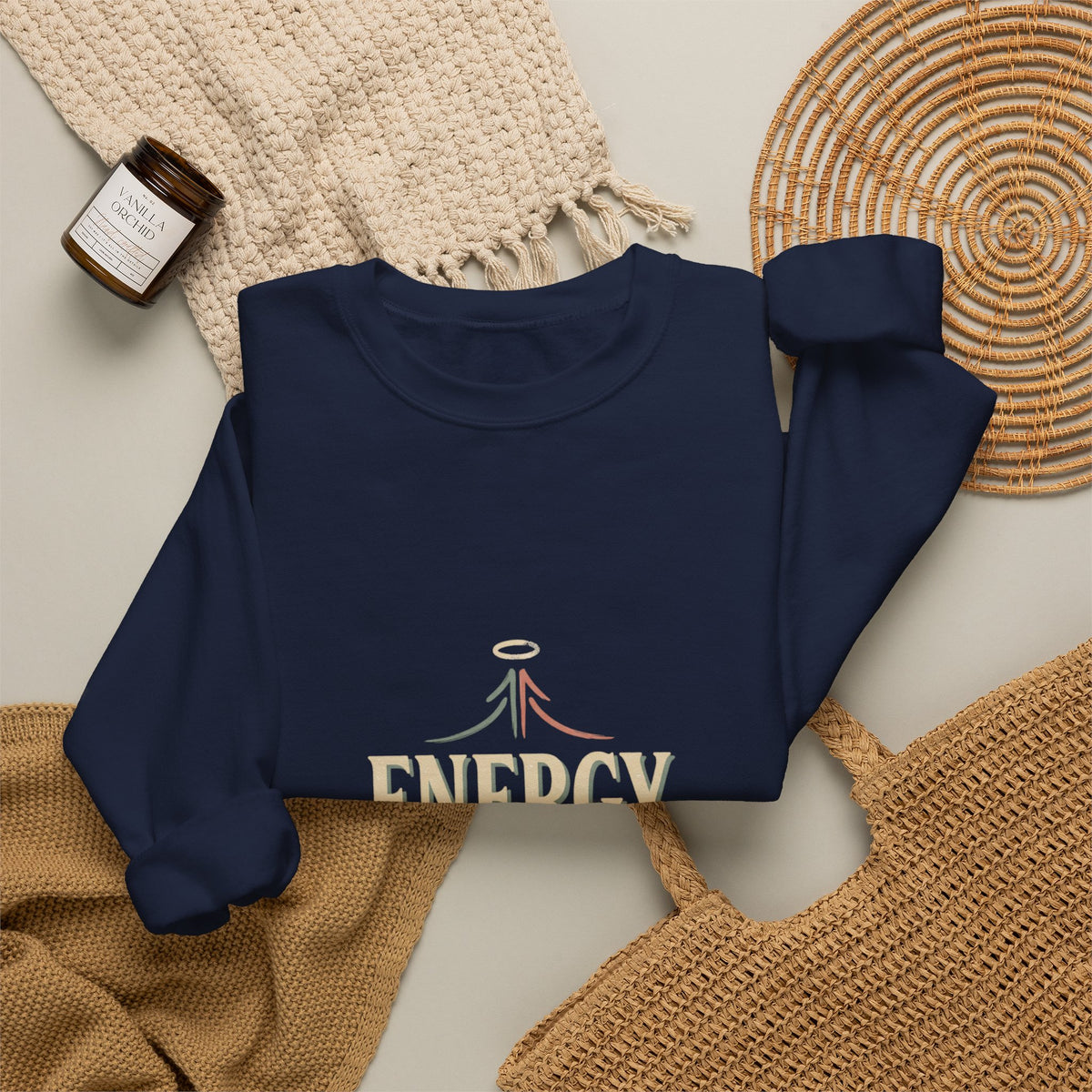 Energy Don't Lie Crewneck Sweatshirt — Inspirational Spiritual Graphic Sweatshirt