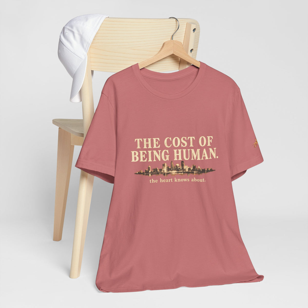 The Cost of Being Human T-Shirt — Inspirational Cityscape Tee