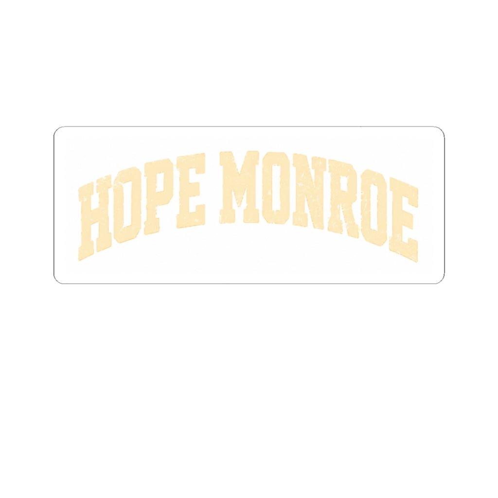 Hope Monroe Arch Sticker — Pale Yellow Kiss-Cut Vinyl Sticker for Laptops, Journals & Gear