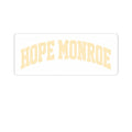 Hope Monroe Arch Sticker — Pale Yellow Kiss-Cut Vinyl Sticker for Laptops, Journals & Gear