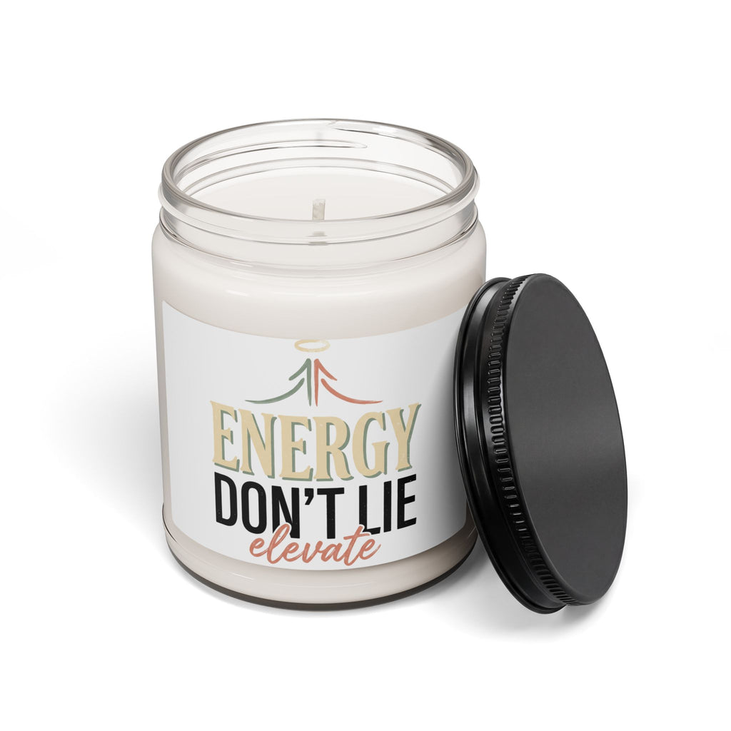 Energy Don't Lie Scented Soy Candle — Elevate Aromatherapy 9oz