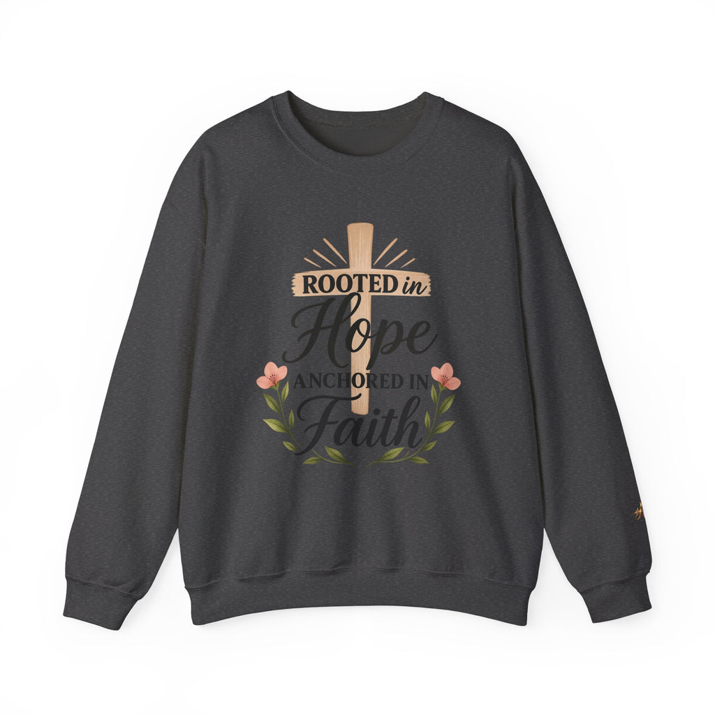 Rooted in Hope — Anchored in Faith Crewneck