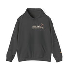 Linear Thoughts Hoodie — Minimal Script Back Print