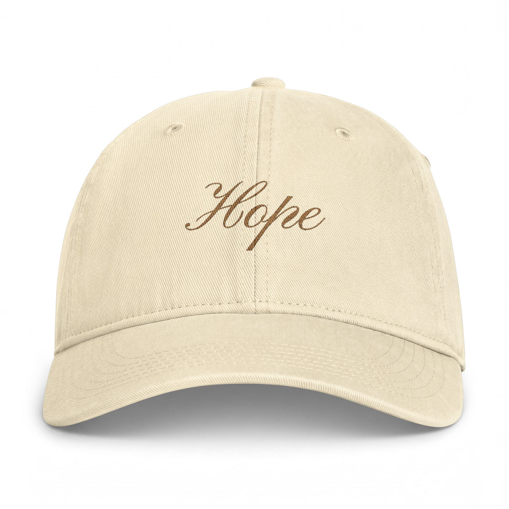 Hope Embroidered Cap — Coastal Washed Baseball Hat