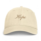 Hope Embroidered Cap — Coastal Washed Baseball Hat