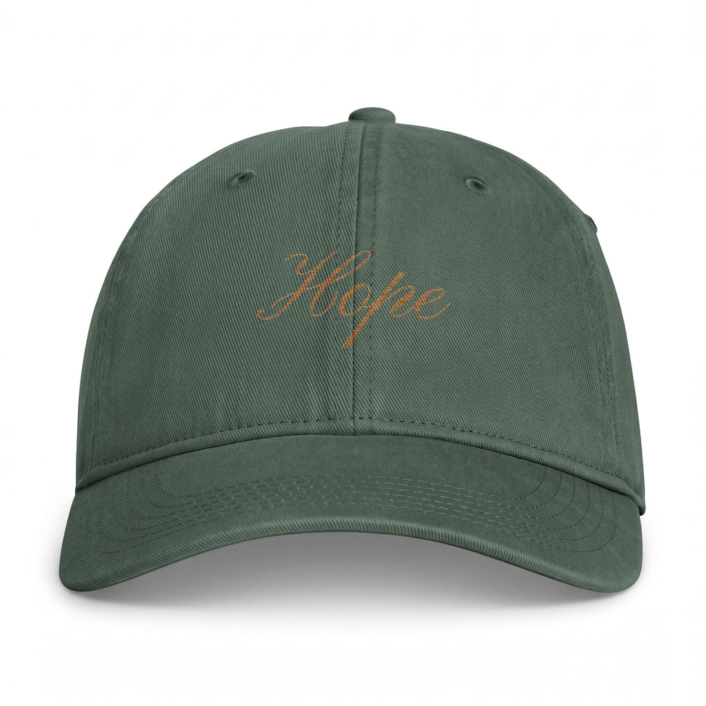 Hope Embroidered Cap — Coastal Washed Baseball Hat