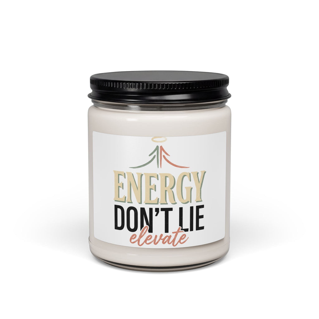 Energy Don't Lie Scented Soy Candle — Elevate Aromatherapy 9oz