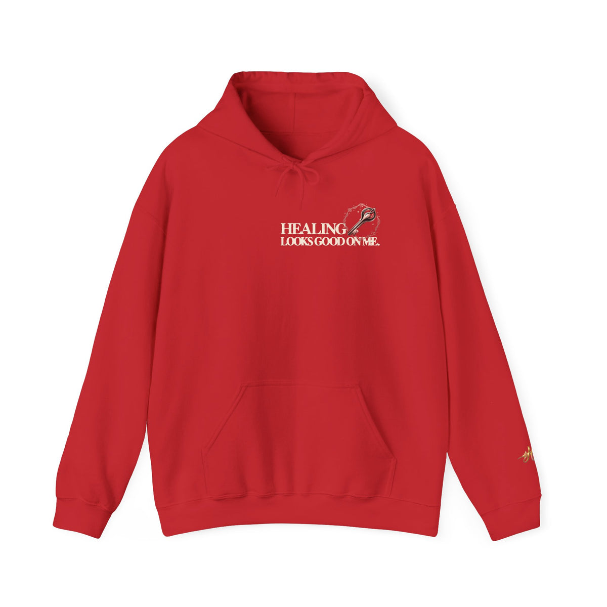 Linear Thoughts Hoodie — Minimal Script Back Print
