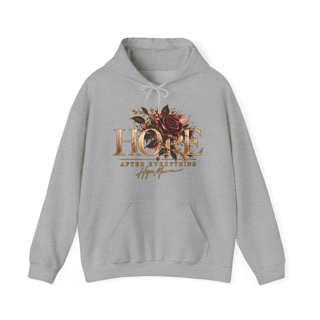 Not Broken. Just Real. — Floral Hoodie