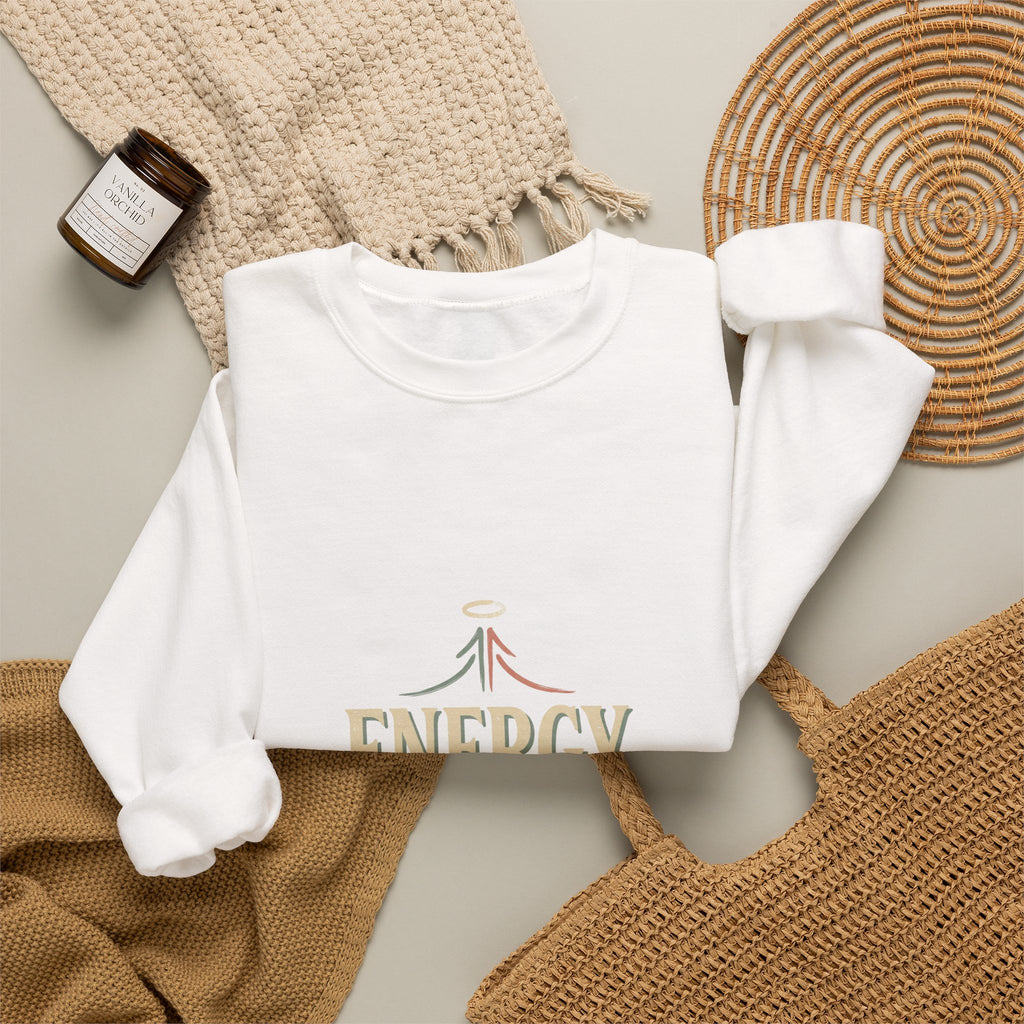 Energy Don't Lie Crewneck Sweatshirt — Inspirational Spiritual Graphic Sweatshirt