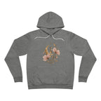 Moon Phases Floral Hoodie — Botanical Crescent Graphic Pullover