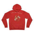 Moon Phases Floral Hoodie — Botanical Crescent Graphic Pullover