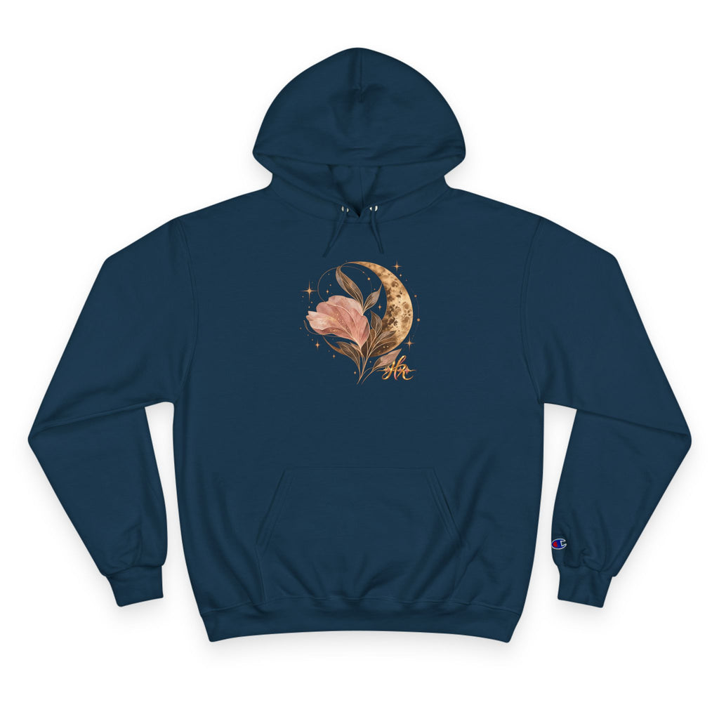 Floral Crescent Moon Hoodie — Hope Monroe Graphic Sweatshirt
