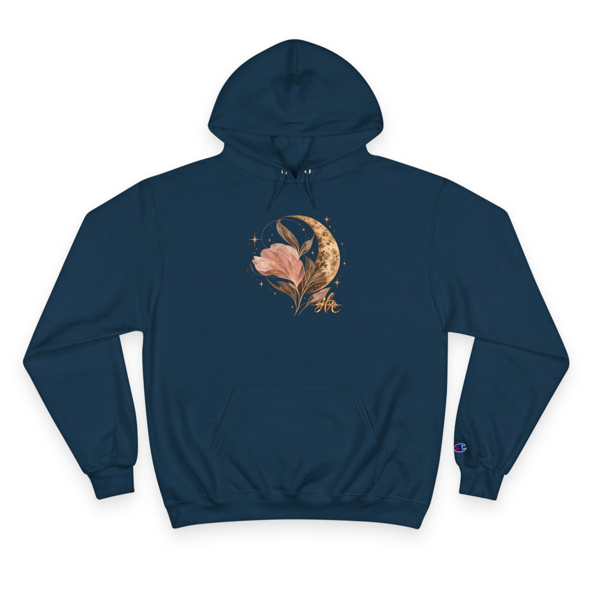 Floral Crescent Moon Hoodie — Hope Monroe Graphic Sweatshirt