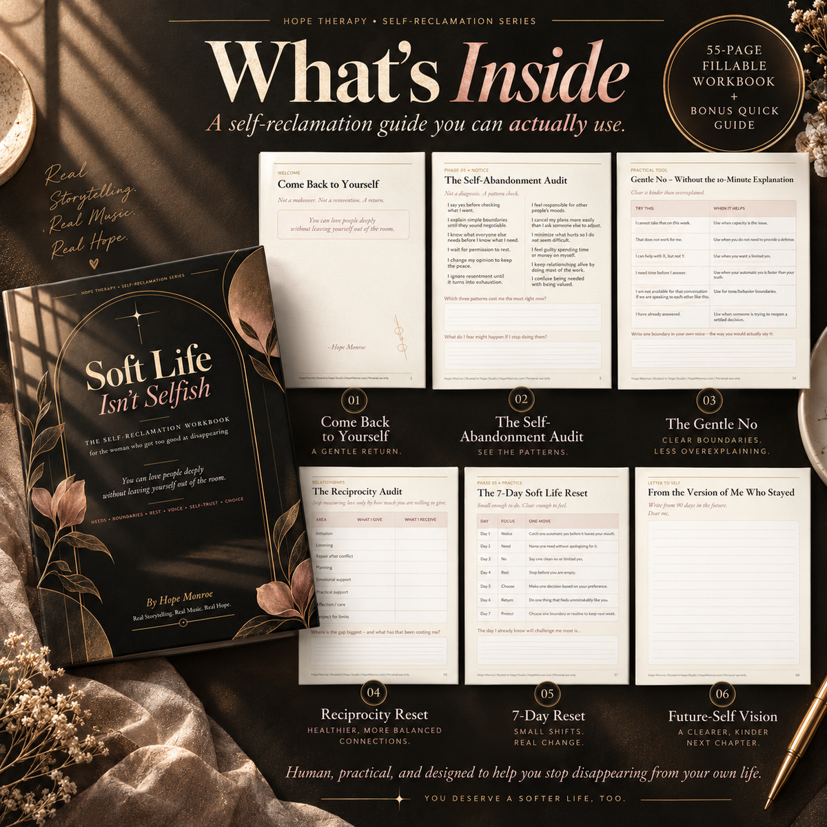 Soft Life Isn't Selfish — The Self-Reclamation Workbook