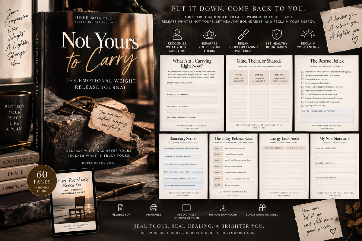 Not Yours to Carry — The Emotional Weight Release Workbook