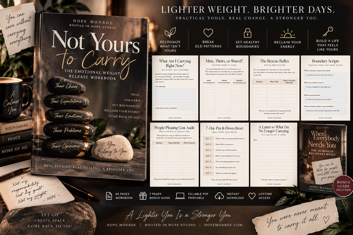Not Yours to Carry — The Emotional Weight Release Workbook