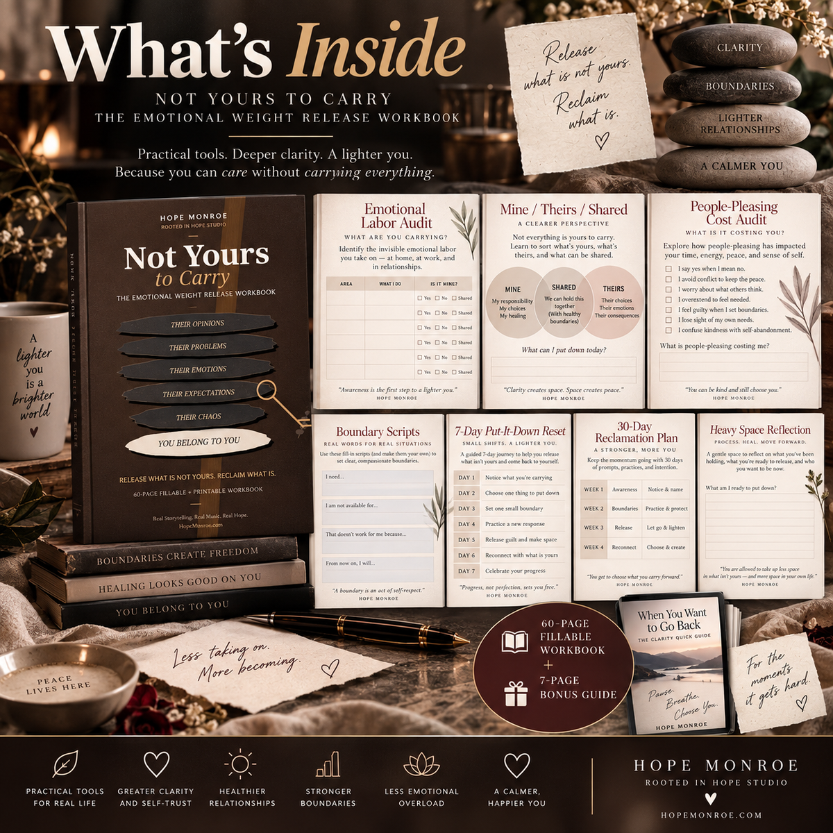 Not Yours to Carry — The Emotional Weight Release Workbook