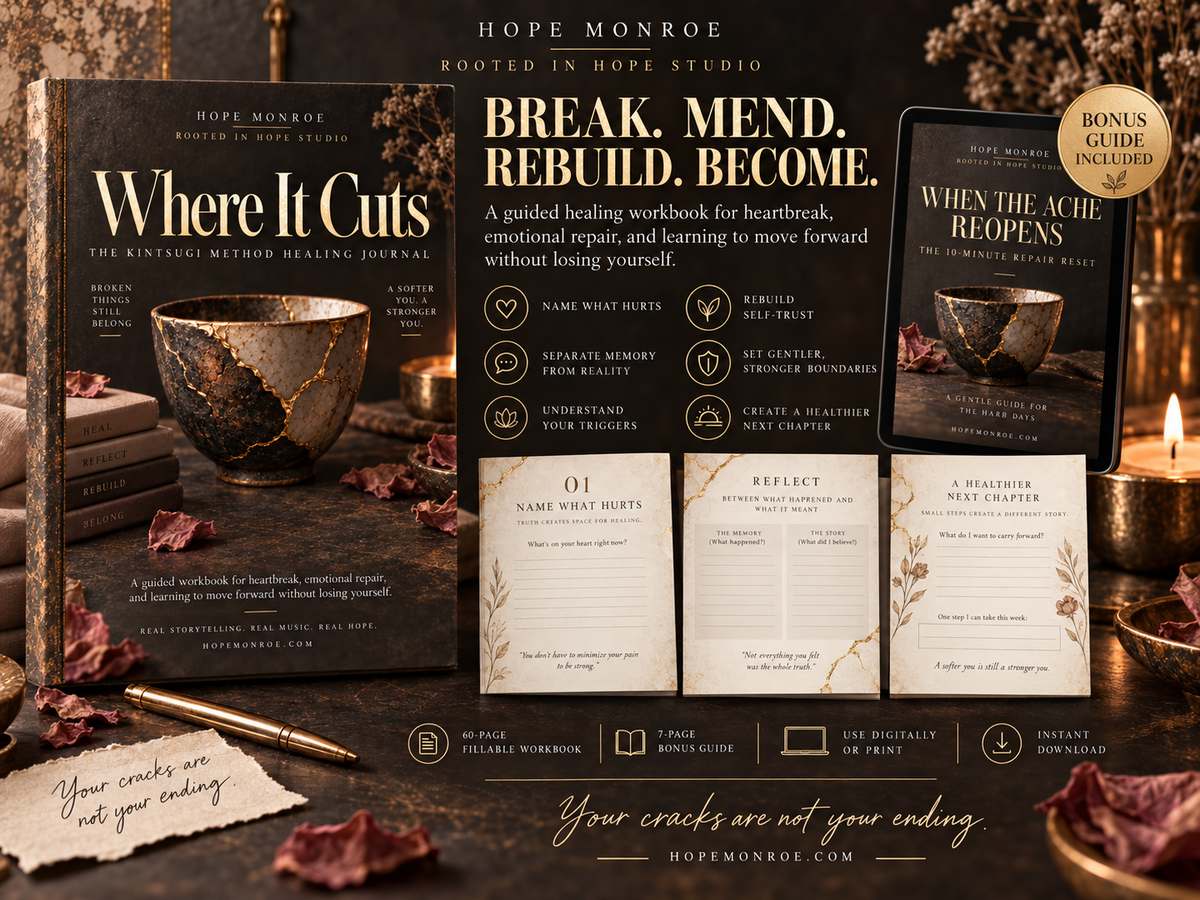 Where It Cuts — The Kintsugi Method Healing Journal