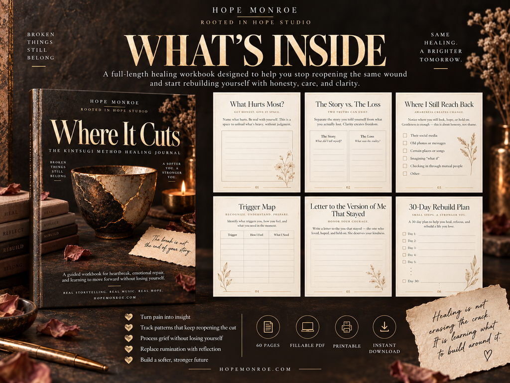 Where It Cuts — The Kintsugi Method Healing Journal