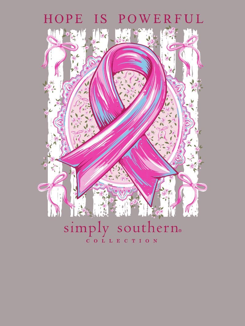 Hope is Powerful - Breast Cancer Awareness - F26 - SS - Adult T-Shirt