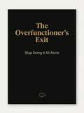 The Overfunctioner's Exit - digital workbook cover - Void Black Antique Gold Champagne