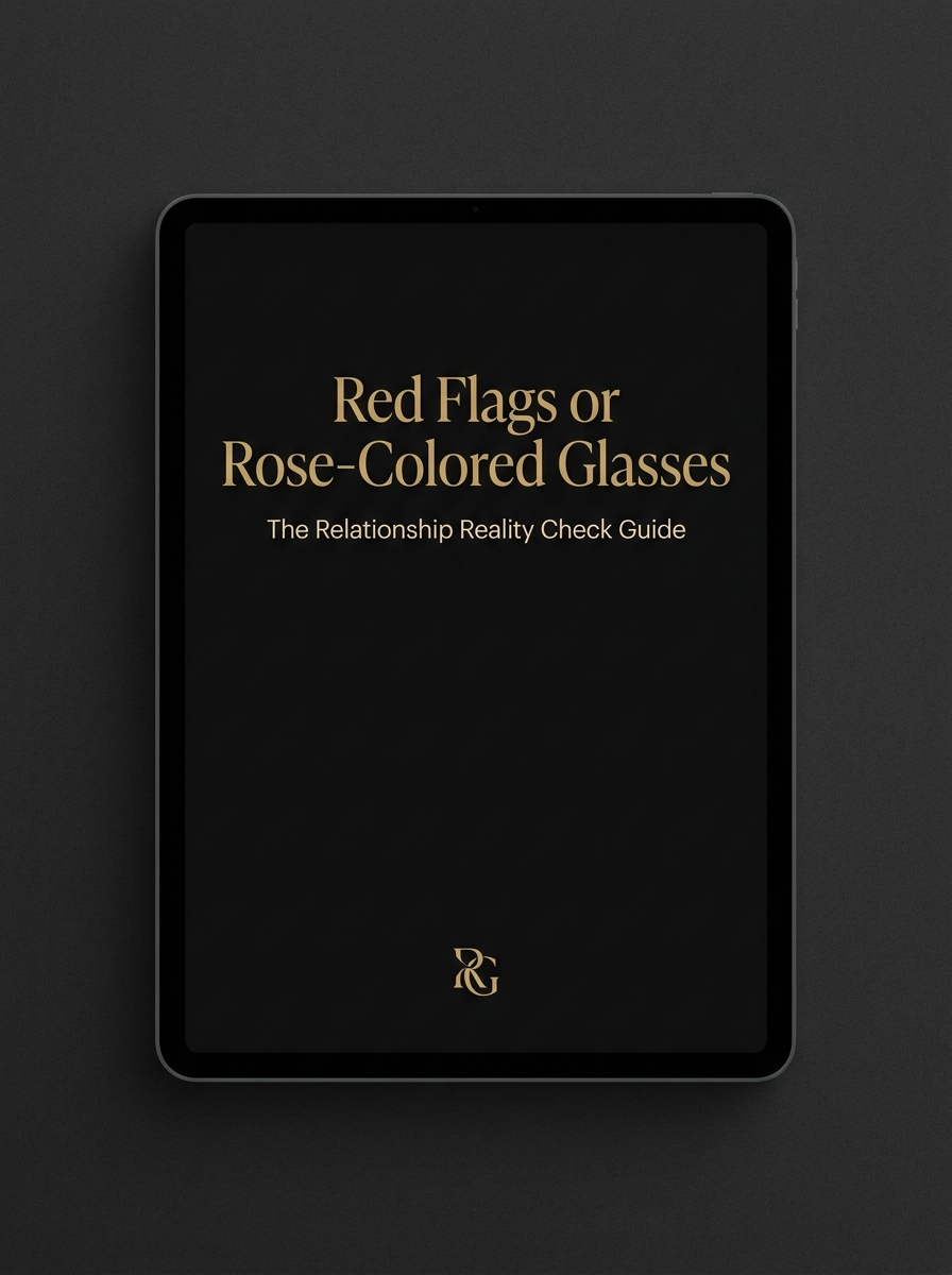 Red Flags or Rose-Colored Glasses - The Relationship Reality Check Guide - digital workbook cover