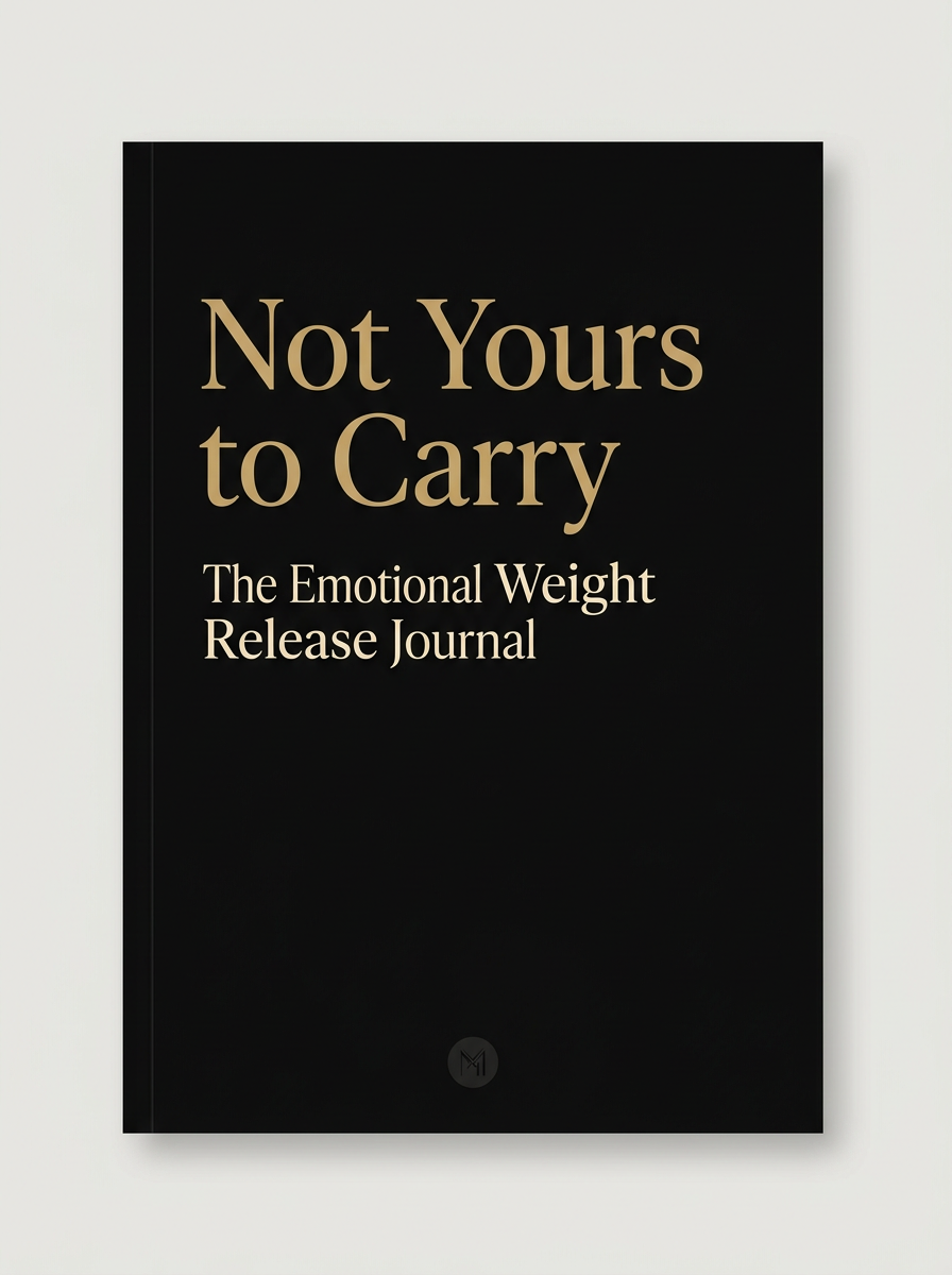Not Yours to Carry - The Emotional Weight Release Journal - digital workbook cover