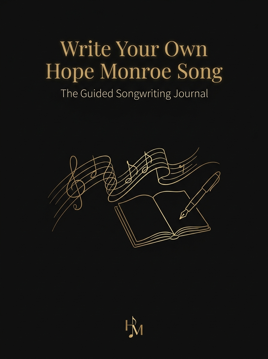 Write Your Own Hope Monroe Song - The Guided Songwriting Journal - digital product cover